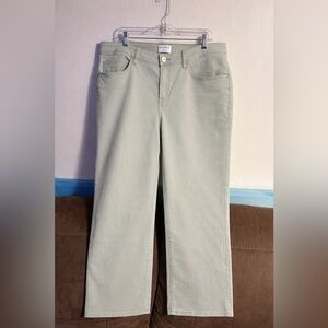 EUC Lane Bryant Flex Magic Waistband Mid Rise Straight Crop Jeans Size 16